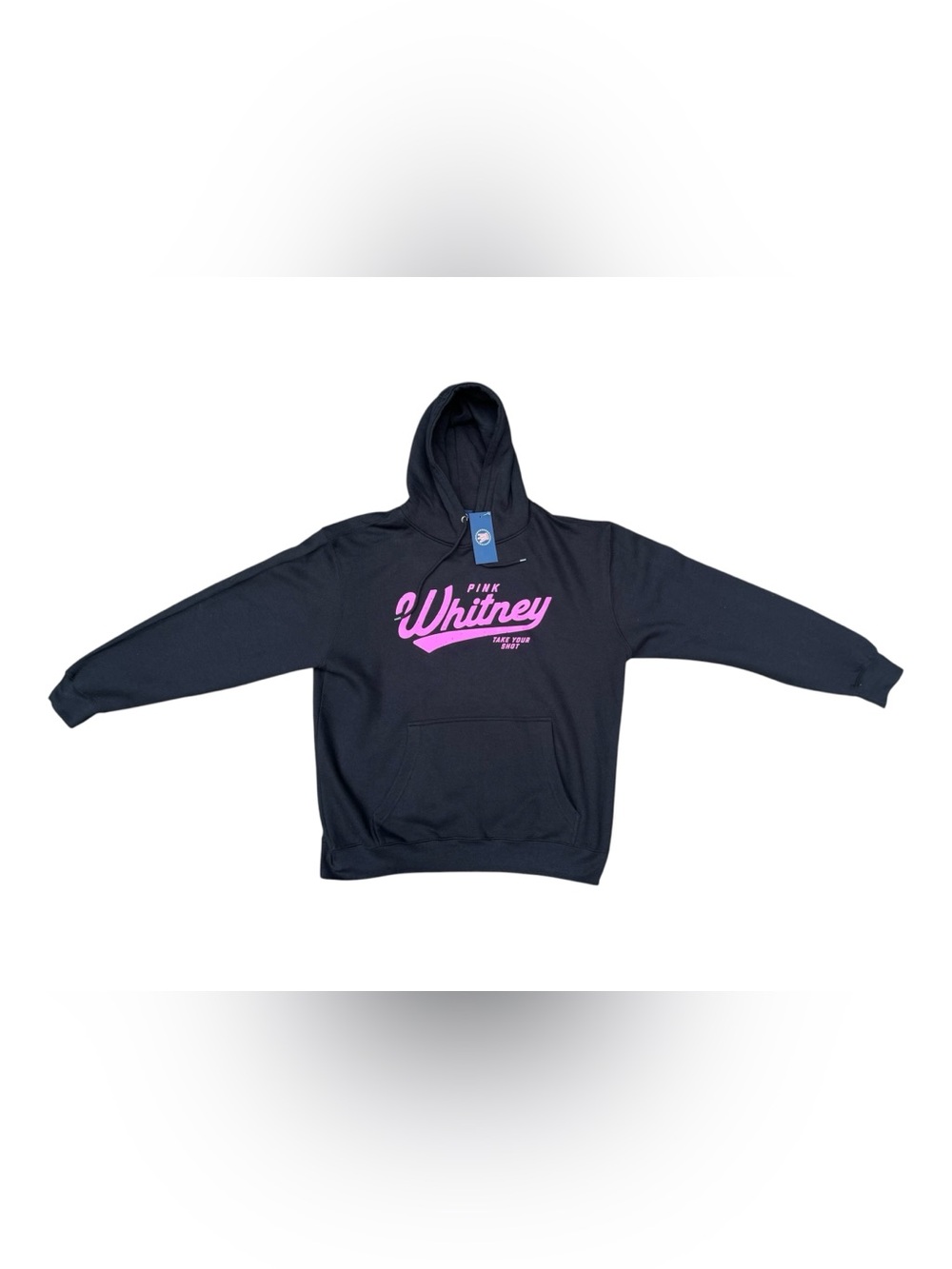 New Men’s Barstool Spirts Pink Whitney Black Hoodie Sweater Spittin’ Chiclets